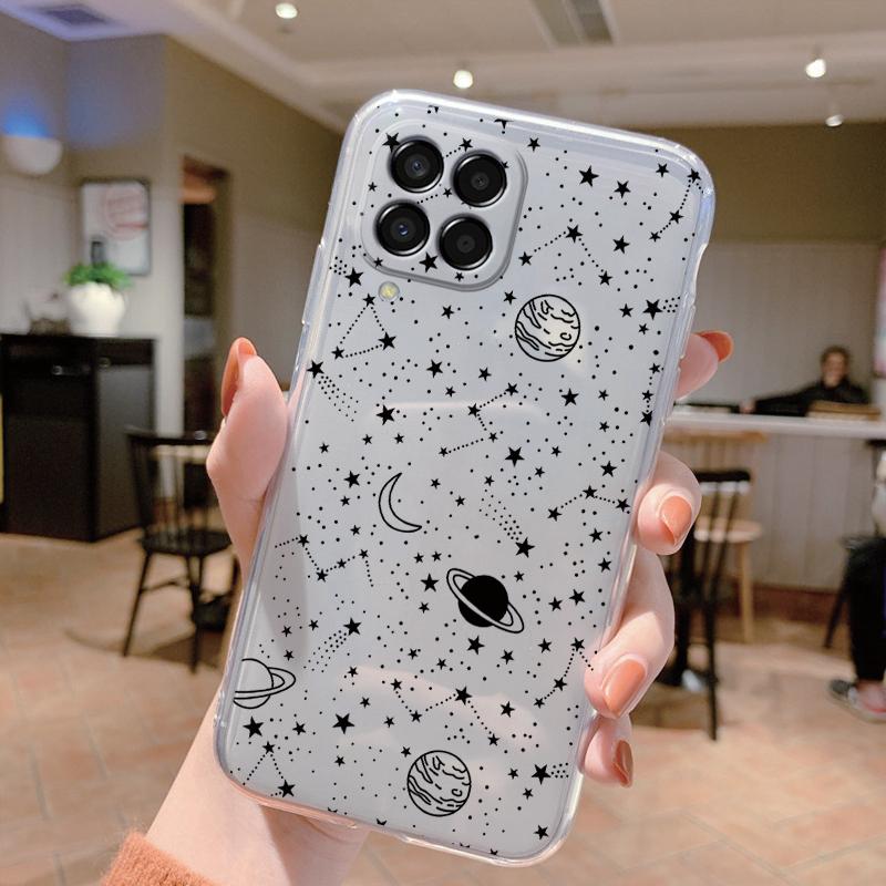 For Samsung Galaxy M33 5G Case Cute Cat Cartoon Protective Soft Silicone Phone Cases For Samsung M 33 GalaxyM33 Bumper Clear Bag