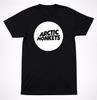 Arctic Monkeys White Circle Logo Shirt Indie Rock Band Graphic Black Tee