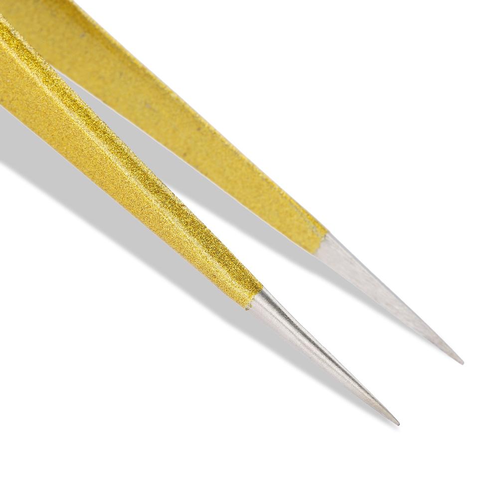 Professional Stainless Steel Tweezers for Eyelash Extension Fake Eyelash Grafting (Straight)