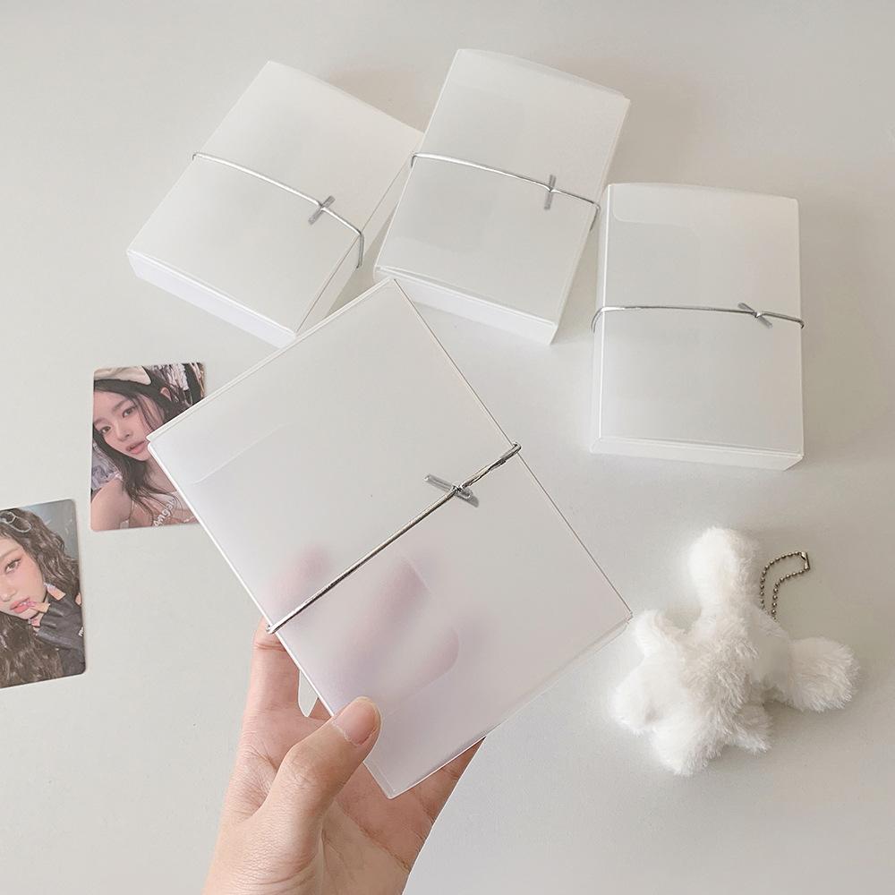 Frosted Transparent Korean Photocard Holder Idol Photo Card Picture ID Photo Photocard Frame Korean Style Simple