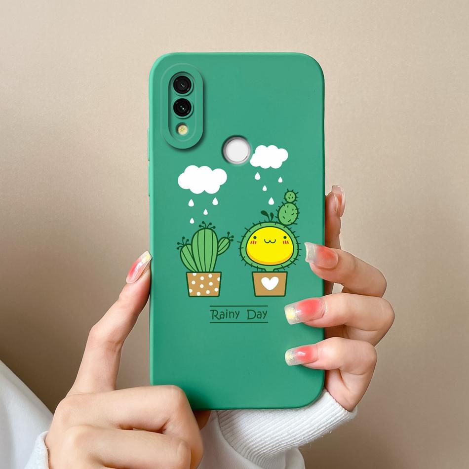 Case For Xiaomi Redmi 7 Cute Candy Painted Cover For Redmi7 Soft Liquid Silicone Upgrade Lens Protection Anti Drop Phone Shell