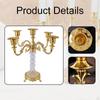 5 Arm Candle Holder, Candelabra, Modern Decorative Table Centerpiece, Stand for Bar, Dining