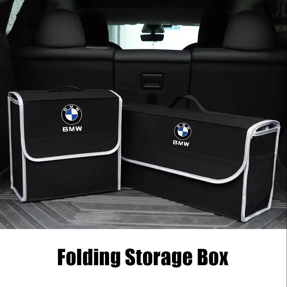 For BMW M Performance E46 E90 E60 F20 X1 F10 F30 X3 E70 Ornament Car Storage Box Foldable Felt Car Trunk Storage Box Accessories Gzdf57