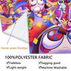 Clown Chase Whimsical Fun Tapestry Fashion Print Background Cloth Homestay Soft Decoration Tapestry Background Wall Hanging Cloth Work Of Art
