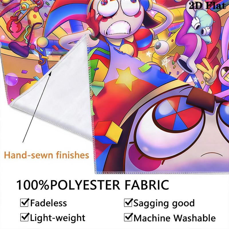 Clown Chase Whimsical Fun Tapestry Fashion Print Background Cloth Homestay Soft Decoration Tapestry Background Wall Hanging Cloth Work Of Art