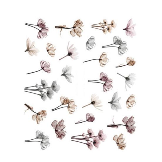 Nagelaufkleber zum Übertragen von Wasserzeichen, ausgefallene Blumenmuster, sicheres Material