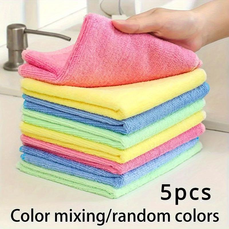 

5pcs-Cleaning Towels, Reusable Cleaning Cloths for automotive detailing tools,Durable Absorbent Towels, Cleaning Supplies