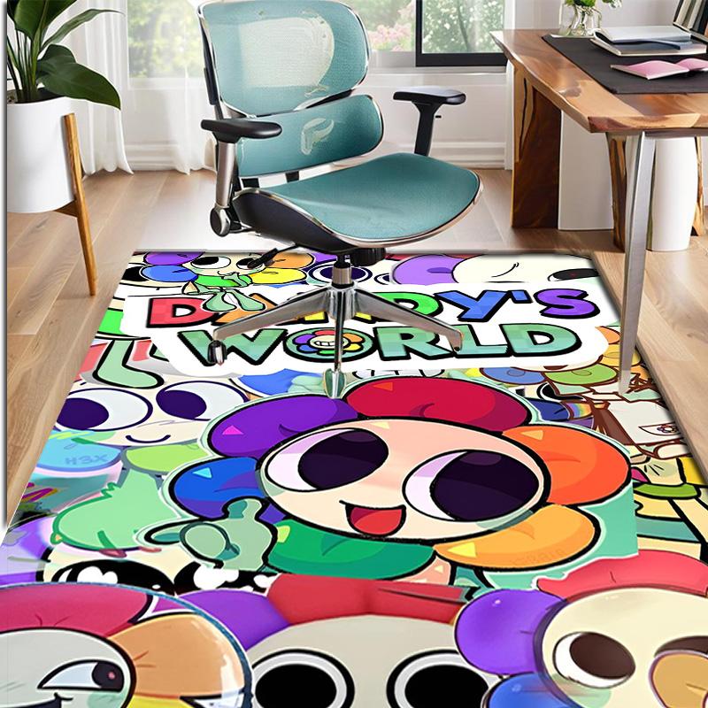 Dandy's World Pattern Rug, Indoor/Outdoor Mat, for Picnic, Gameroom, Bedroom, Office, Living Room, Home Decor Carpet, Birthday Gift