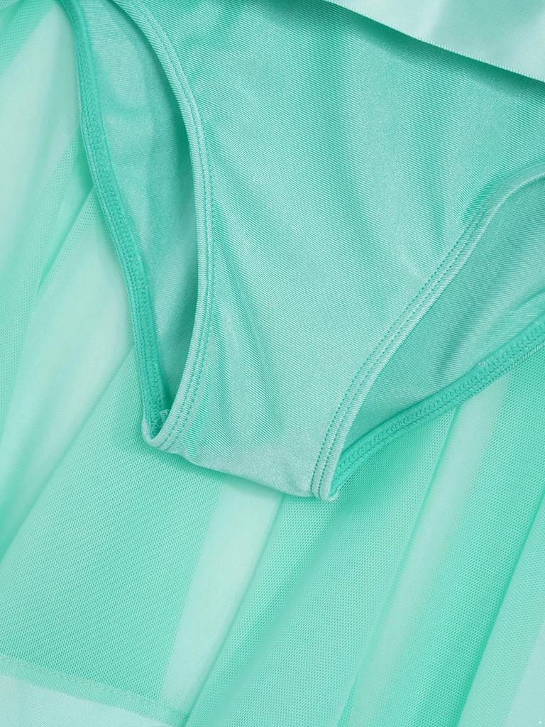 Dětské Dívčí šaty Taneční kostým Závoj Nepravidelný lem Trikotové šaty bez rukávů bez zad