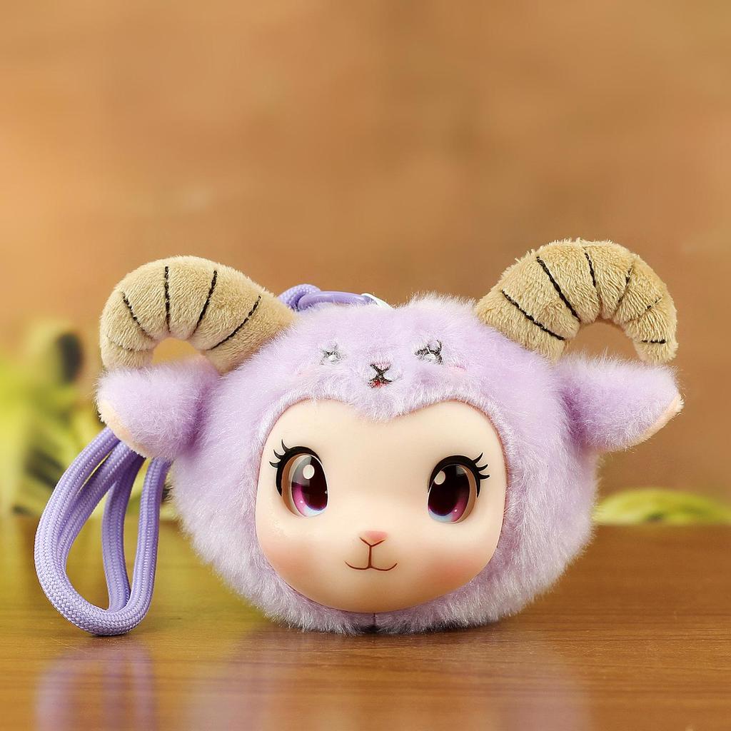 Adorable Kawaii Sheep Silicone Pendant Plush Keychain and Backpack Charm