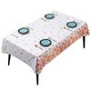 Small Fresh Cherry Blossom Pvc Tablecloth Wind Waterproof Oil-Proof Anti-Scalding Leave-In Rectangular Tablecloth Coffee Table Cloth