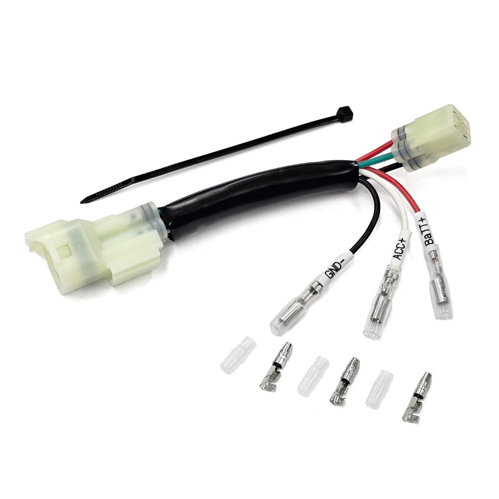 Honda Power Harness for Grom PCX125 PCX150 MOTOLINE 4-Pin (JC61, JC75, JC92), (JF28, JF56, JF81), (KF12, KF18, KF30), etc.