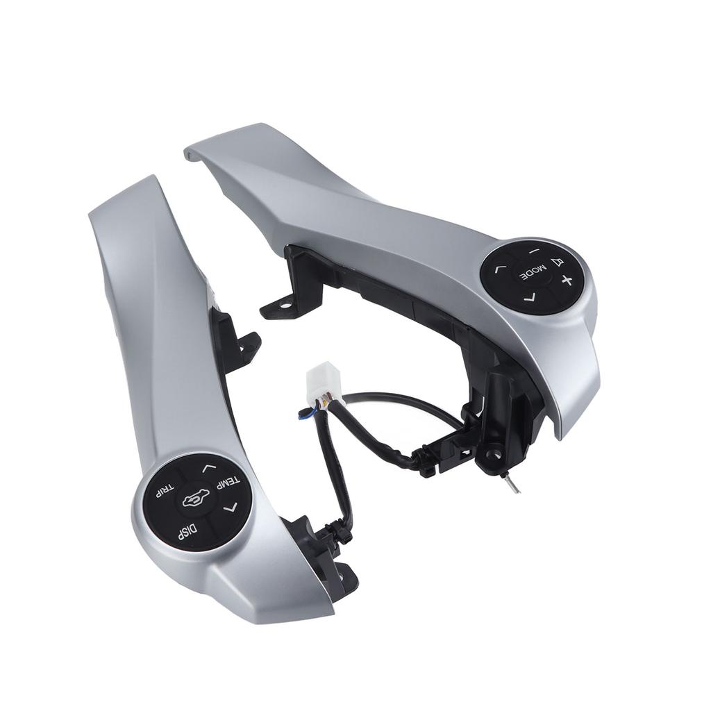 Lenkradverkleidung mit Bedientasten, silbernes ABS, Multifunktionsersatz für Prius 2009?2014