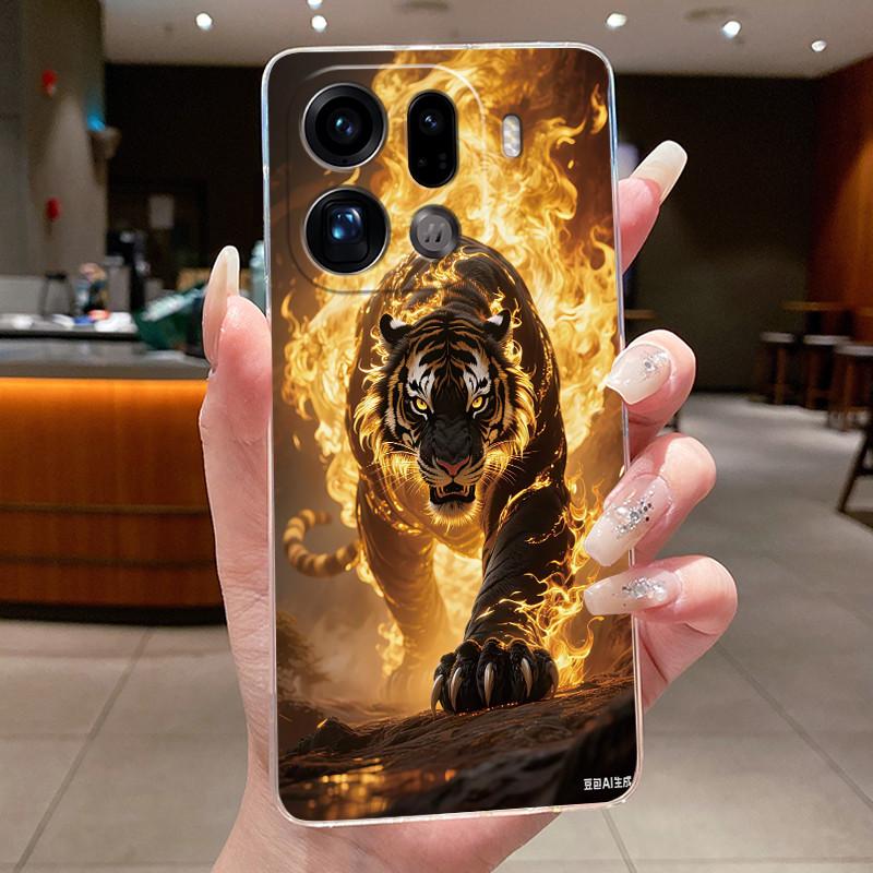 Casing For OPPO Find X9 Pro FindX9 Luxury Dragon Cute Cool Boys Girls Soft silicone Phone Case Back Cover Transparent TPU Shell