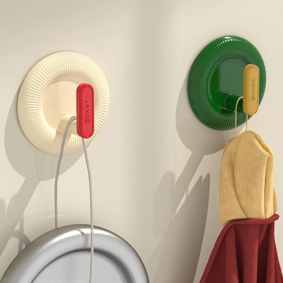 Adhesive Wall Hook No Drill Hook Strong Load-bearing Capacity Hanging Hook for Bathroom Kitchen Renters