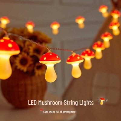 LED Mushroom Night Light for Children's Room, Tent, Garden, or Balcony - Creative Decorative Lighting for an Inviting Atmosphere