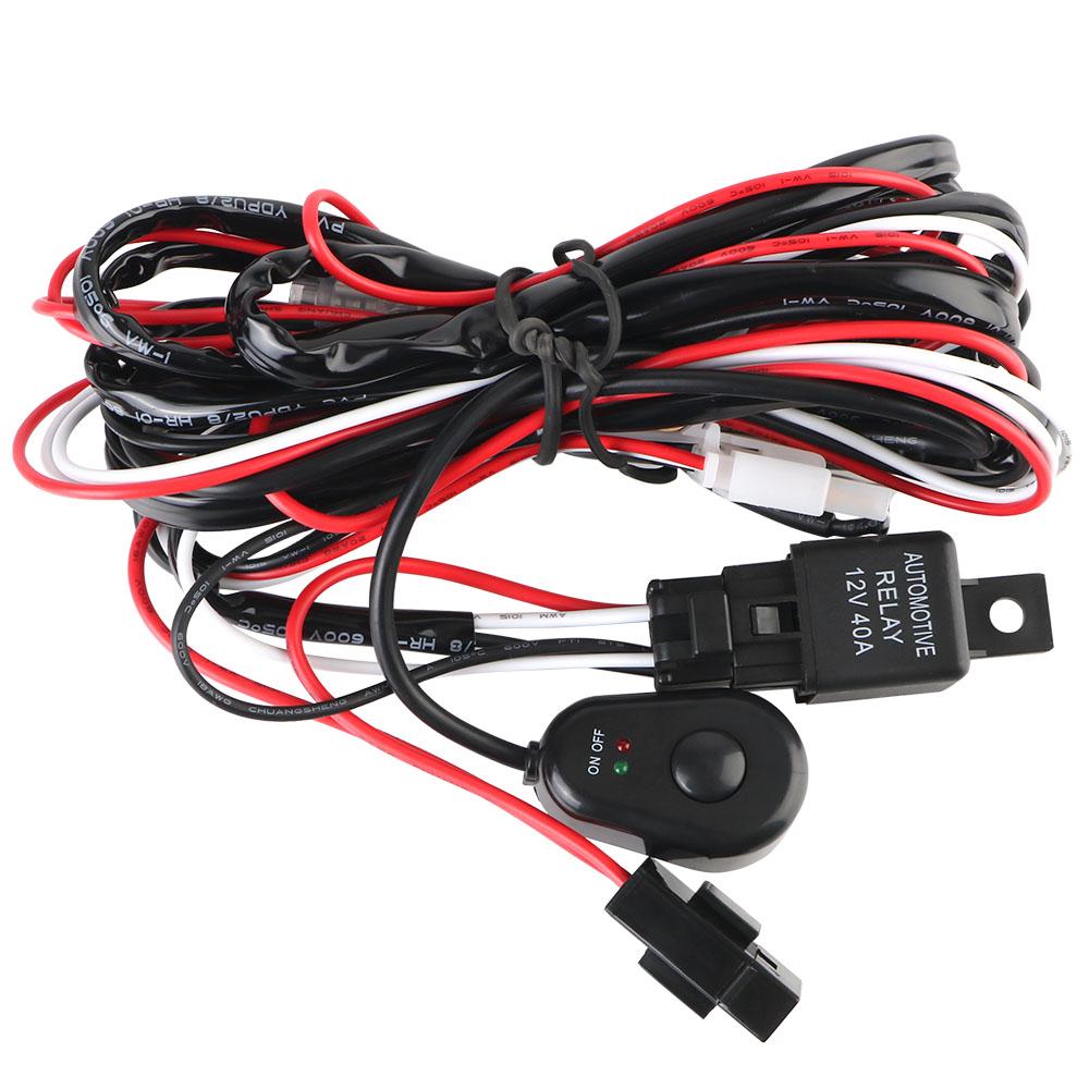 

Предохранитель 12 В 40 А, кабель 9 В-16 В длиной 2 м для грузовиков, лодок, внедорожников, светодиодных индикаторов, автомобильных аксессуаров, реле контроллера автомобильных огней