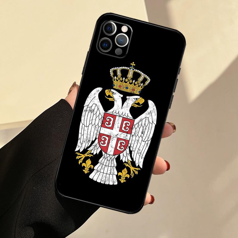 

Чехол для телефона с флагом Сербии и Сербии для iPhone 11 12 13 Pro Max 13 Mini X XR XS Max 7 8 Plus, силиконовая задняя крышка iPhone 12Pro MAX