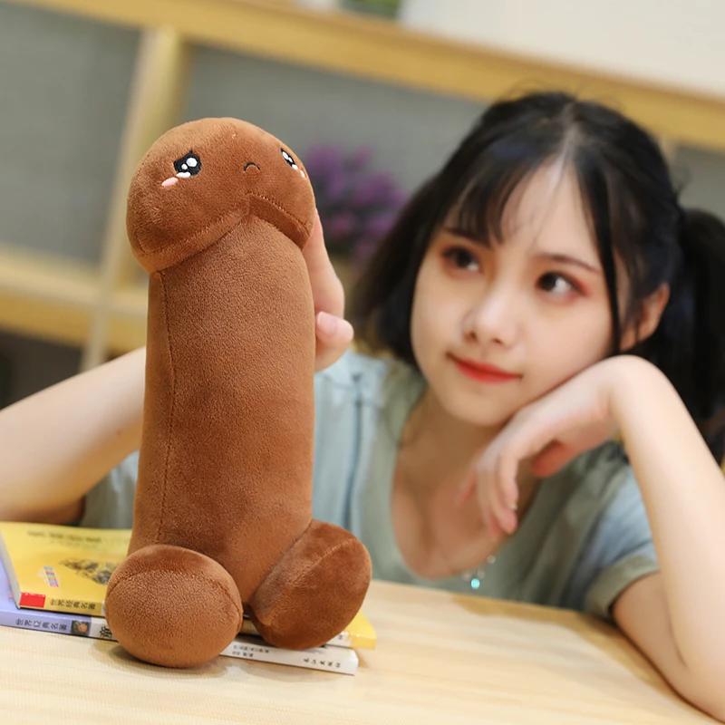 Long Lifelike Penis soft Plush Toy Stuffed Dick Trick Doll Real-life Penis expressions Plush Pillow Sexy Toy Gift Lover