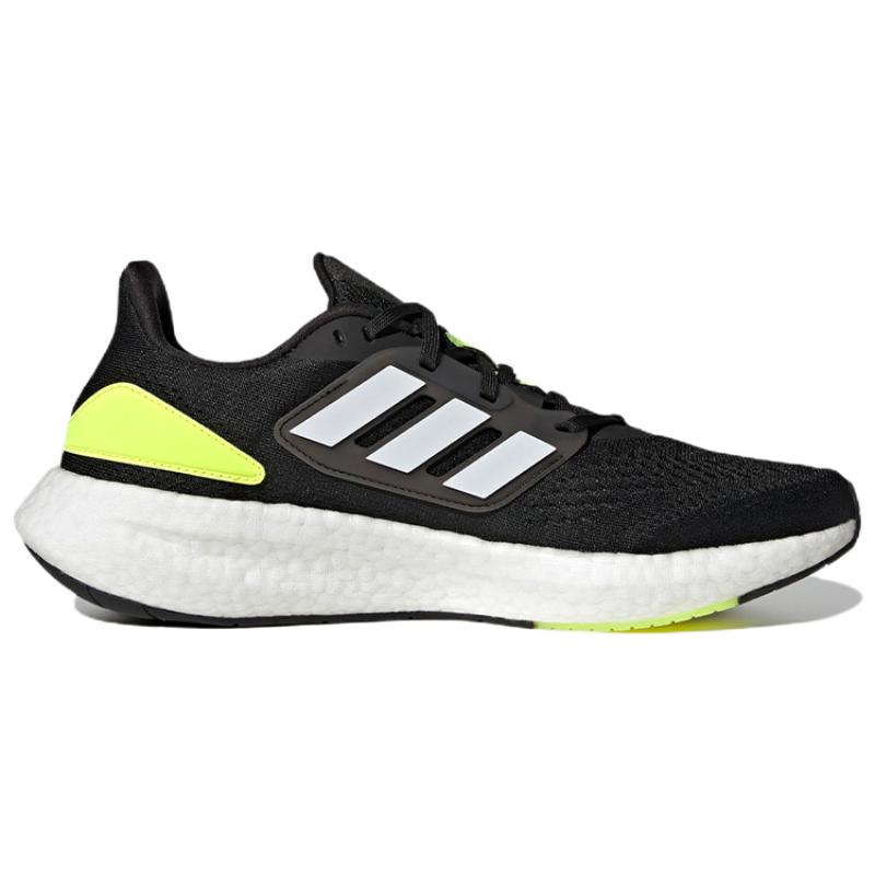Adidas Pureboost 22 Core Black Cloud White Solar Yellow Sneakers HQ1449