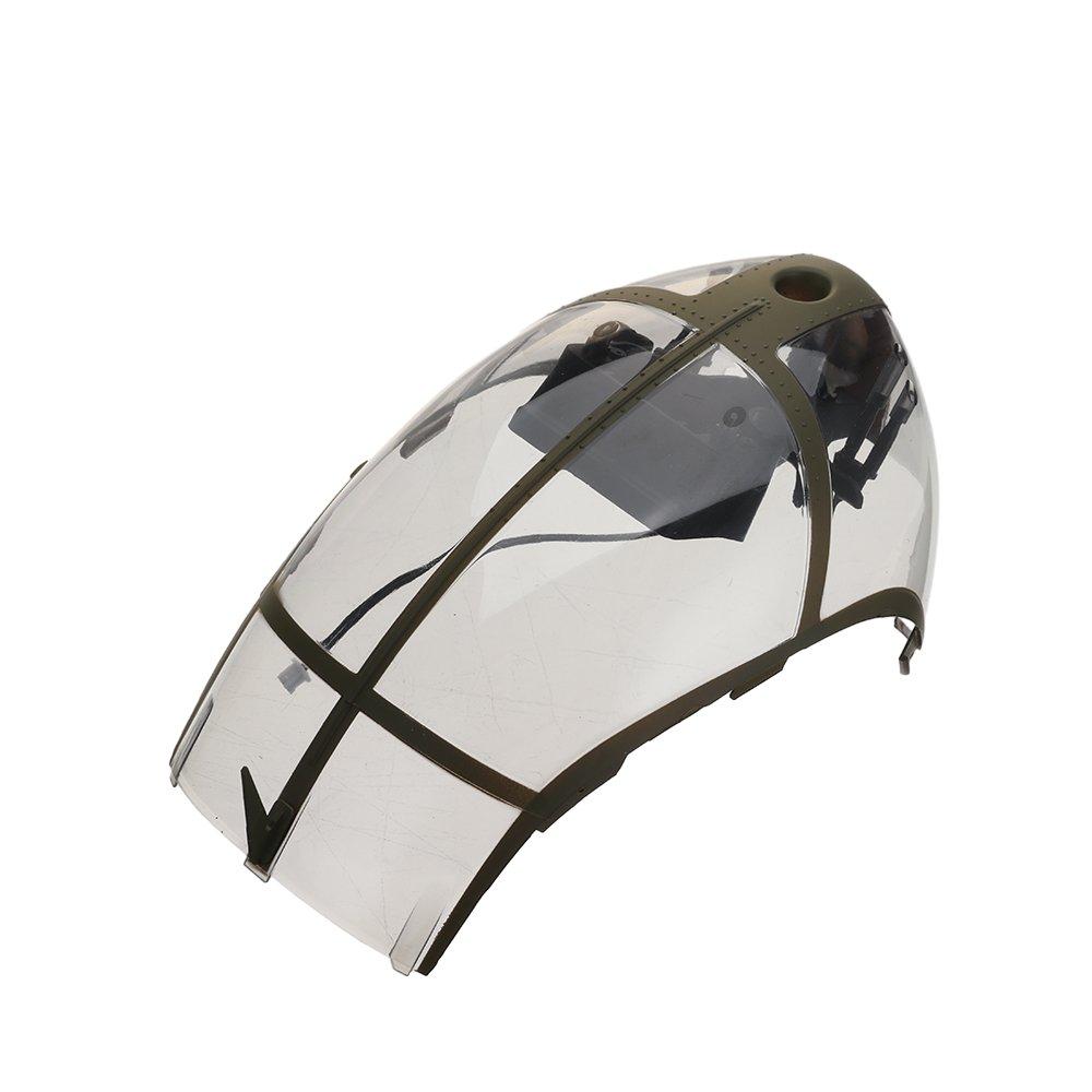 Eachine E220S MD500 RC Helicopter Spare Parts Green Nose Cover Set / Tail Wing / Canopy