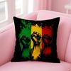 Map Of Africa Geometrics Cushion Cover Natural Linen Organic Fabric DoubleSided Printing Sofa Home Decor Gift Pillow Case