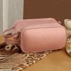 Double Zipper Multifunctional Makeup Bag Large Capacity Cosmetic Handbag  For Women