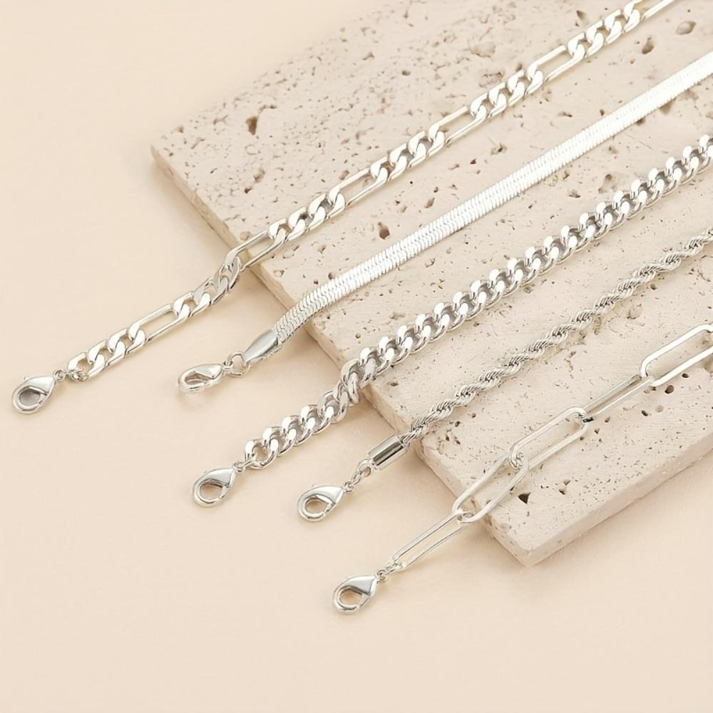 Creative Adjustable Bohemian Style Bangle Trendy Vintage Shining Bracelet Set Hand Chain 5Pcs Set Bangle Women/Men