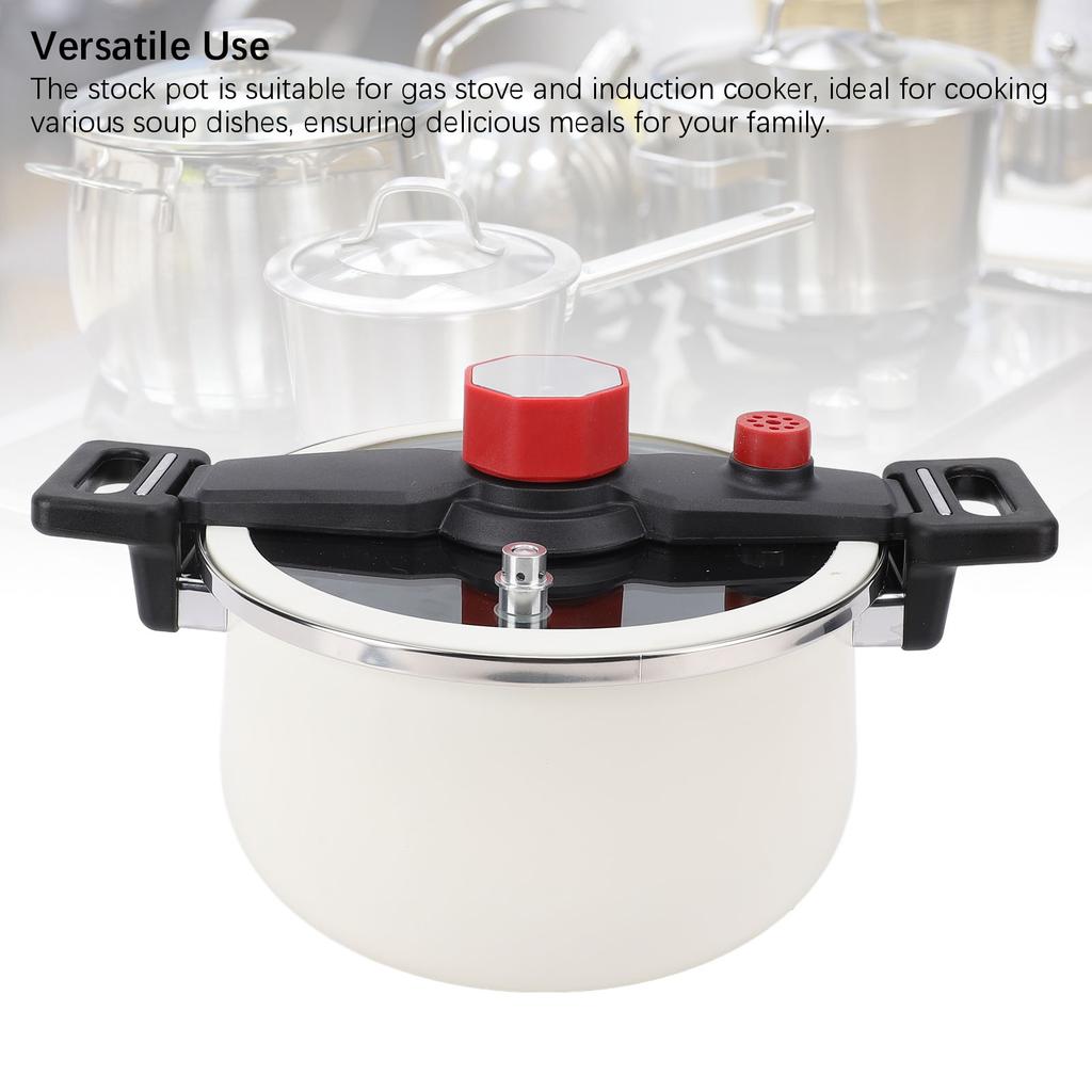 Suppentopf Edelstahl Antihaftbeschichtet Isolierend Große Kapazität Vorratstopf Kochtopf für Gasherd Induktionsherd