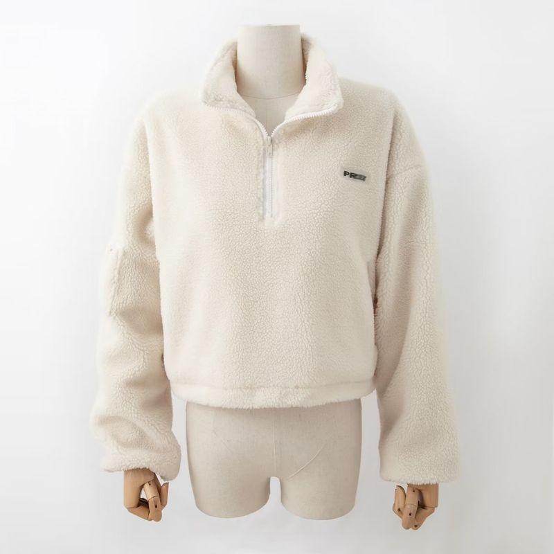 

Цена Осень и Зима Теплый Пушистый Мех Ягненка Мягкий Клейкий Клетчатый Короткий Свитшот на Шнурке Женский Утепленный Пуловер Пальто Beige White M