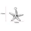 50pcs Stainless Steel Beach Jewelry Small Ocean Starfish Pendant Starfish Pendant  Earring Making
