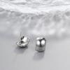 Simple Pea Shaped Alloy Silver Gold Color Drop Earrings For Women Korean Fashion Jewelry Party Girls Unusual Accessory