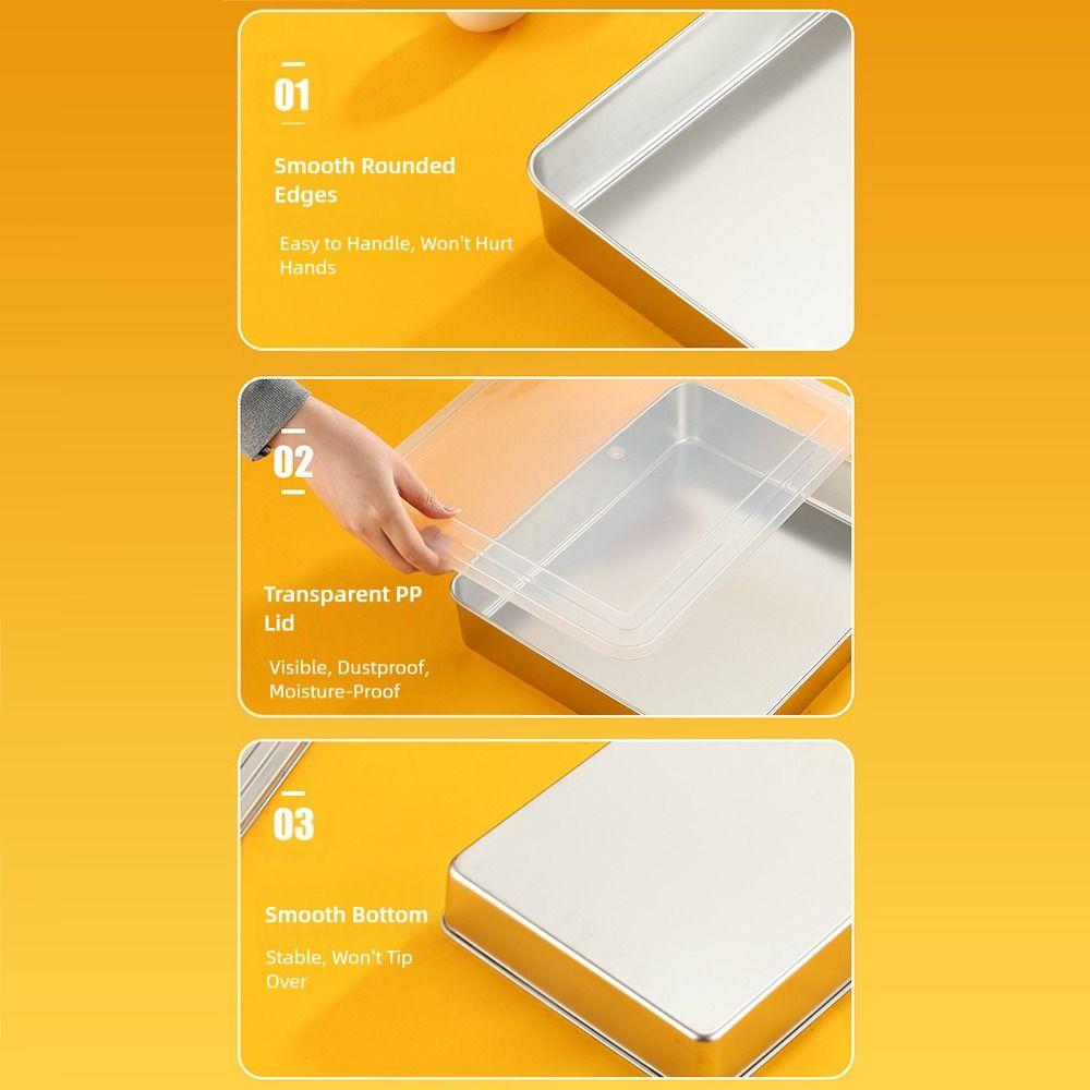 Non-Stick Surface Rectangular Cake Pan DIY Dessert Baking Mold Durable Mousse Mold  Baking