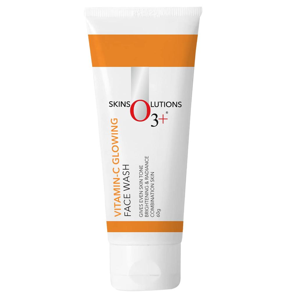 O3+ Vitamin C Glowing Face Wash 60 G For Bright Smooth Skin Daily Cleansing Radiant Complexion Care Cleanser Pack Of 1