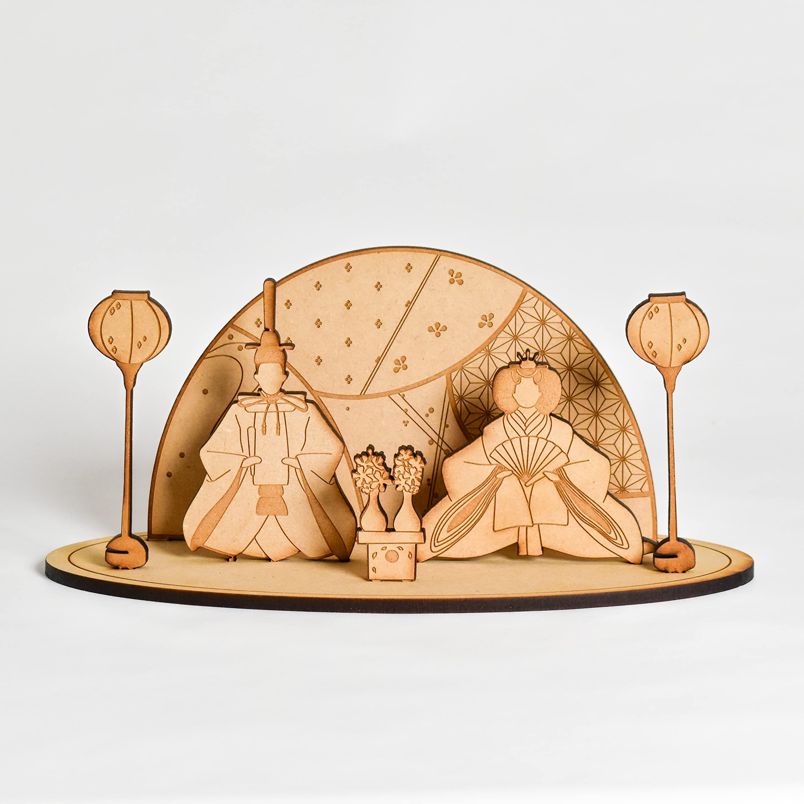 

Wooden Ornament Hina Doll (KNOP)