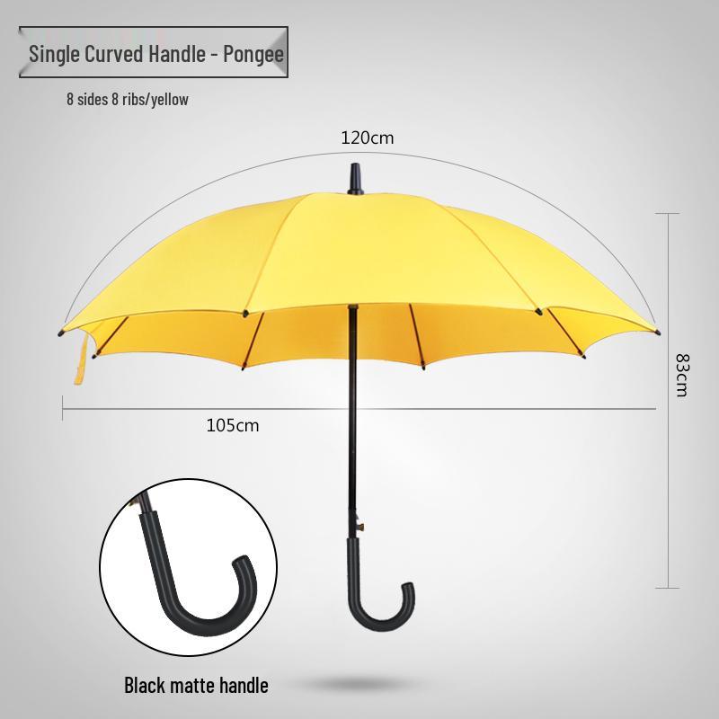 16-Rib Windproof Rainbow Umbrella - Long Handle, Sun & Rain Protection, Perfect for Business & Logo Advertising