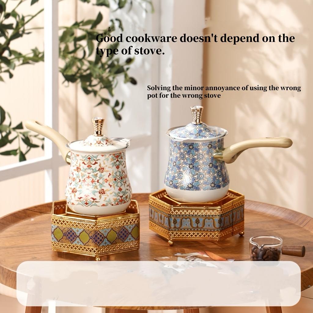 550ml Vintage Tea Pot Coffeeware Maker for Tea Chocolate Butter Milk Essential for Coffee Bar Accessories Kitchen Decoration