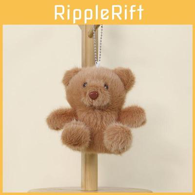 Cute Teddy Bear Plush Charm With Short Pile Fur For Bag Decor And Gifts