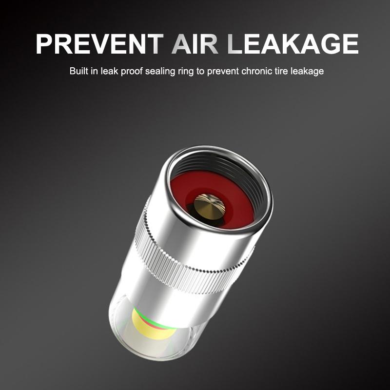 4Pcs/Set Car Tire Pressure Indicator Gauge Alert Monitoring Valve Cap Sensor External Detection Monitoring Alert Diy Accessory