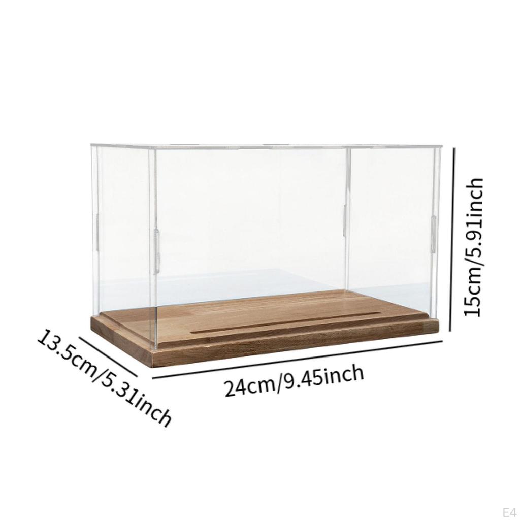 Acrylic Display Case Car Model Box Protection with Base Clear Collection Stand