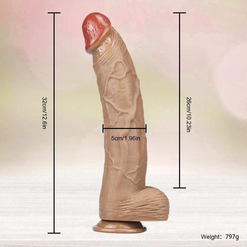 Giant Dildo Thick Huge Dildo Extreme Big Realistic Dildo Suction Cup Sex Product for Women 23-32cm