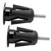 2PCS Bike Handlebar End Cap Bicycle Handlebar Plug for Mountain Bikes Road BikesBlack
