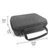 Musiin Premium Velvet Interior Hard Case for Zoom and A1X Guitar Bass Pedals G1X, G1X, B1X, Multi-Effects (Gray)