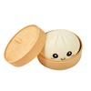 Ultimo colorato raviolo antistress Fidget Giocattolo tattile Cibo simulato Squishies Panino con cestello per la cottura a vapore Palla di pasta da spremere Regalo