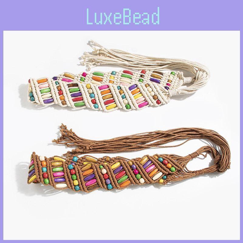 Bohemian Waist Resort Belt With Handmade Beaded Weaving For Womens Style Summer