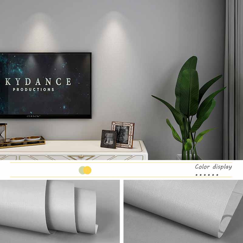 Einfarbig Verdickt Wasserdicht Selbstklebende Tapete Schlafzimmer Akzentwände Dekorativ