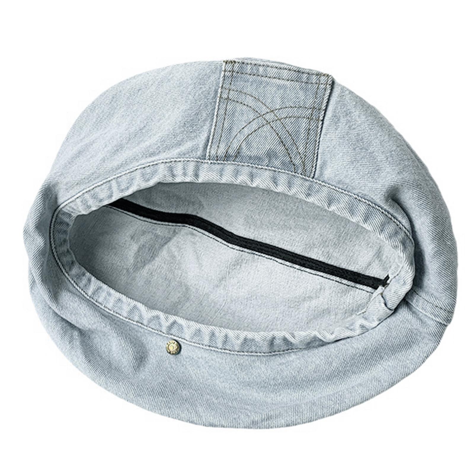 Женский берет, подростковая джинсовая шапка-боннет, крутая восьмиугольная шляпа, весенняя солнцезащитная шляпа, женская повязка на голову, модная шляпа художника 2