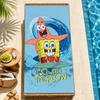 Beach Towels cute b-b-BobS-s Soft fun Quick Dry Pool cartoon s-S-S-SpongeS-eS bathing Towel Travel Gym Spa Camp sport face Gift