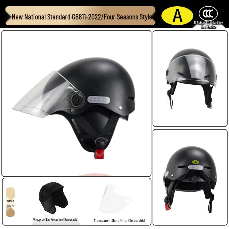 3C Certified All-Season Full-Face Motorcycle Helmet - Winter Warmth, Universal Fit for Men & Women