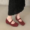 Fashion Bailamos 2025 Spring Brand Women Flats  Soft Leather Eelgant Dress Shoes Square Toe Shallow Slip On Ladies Casual Ballet Shoes